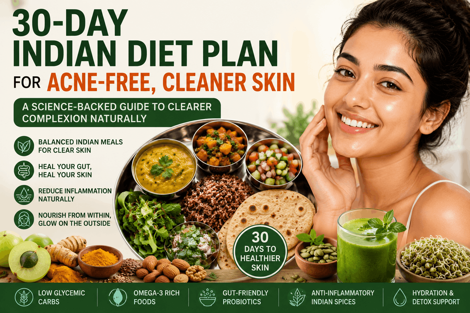 30-day Indian diet for glowing skin