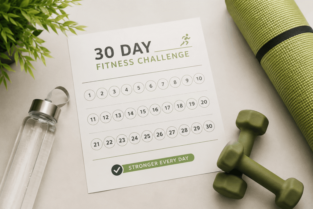 30 day fitness challenge plan for beginners in India