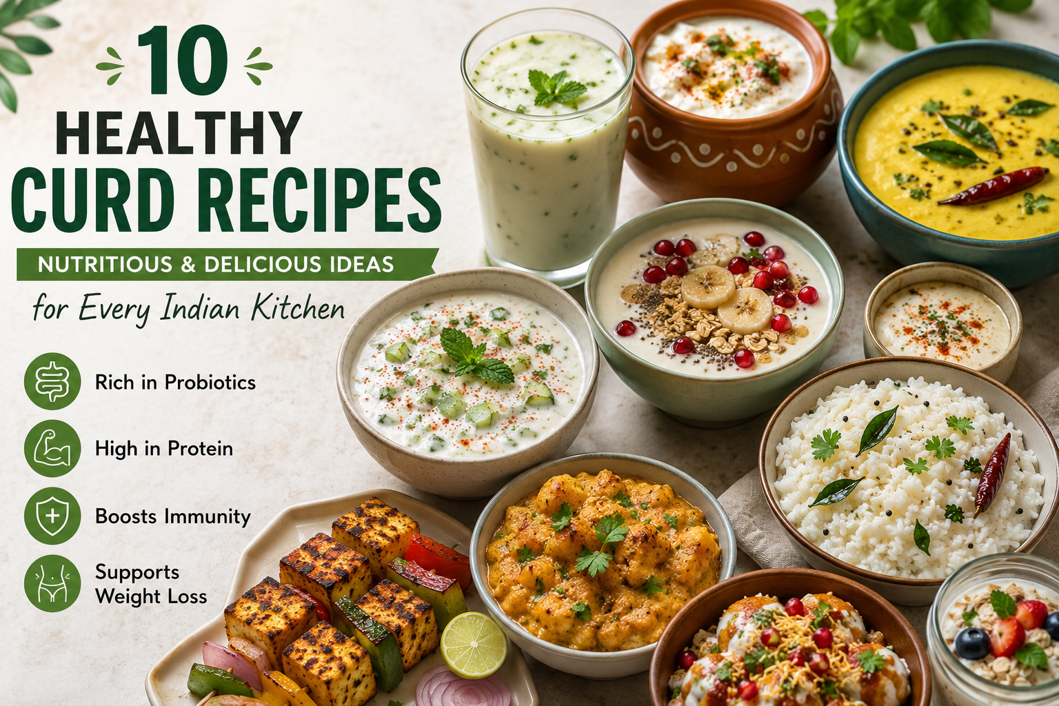 Healthy Recipes Using Curd: 10 Nutritious and Delicious Ideas for Every Indian Kitchen