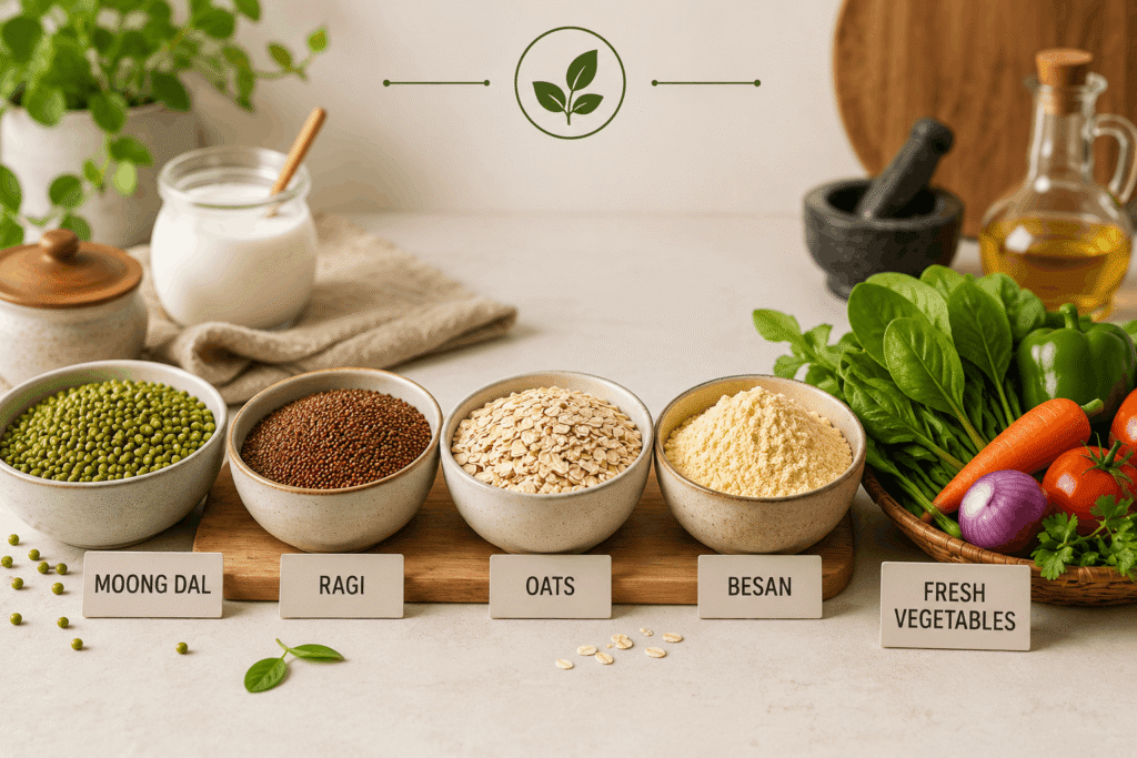 Seven day Indian weight loss breakfast plan chart with healthy desi meal options