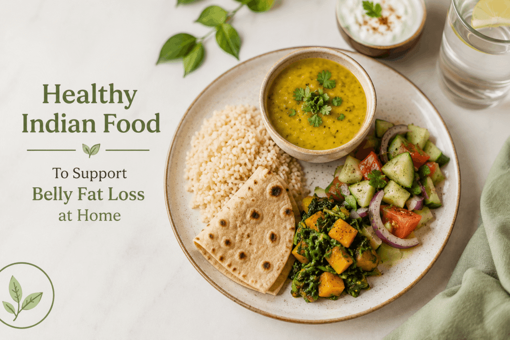 Healthy Indian food to support belly fat loss at home