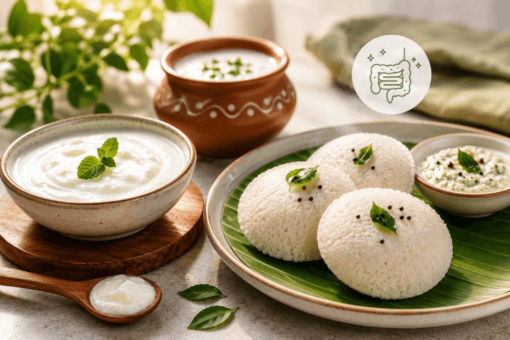  Indian fermented foods like curd and idli for gut health and glowing skin