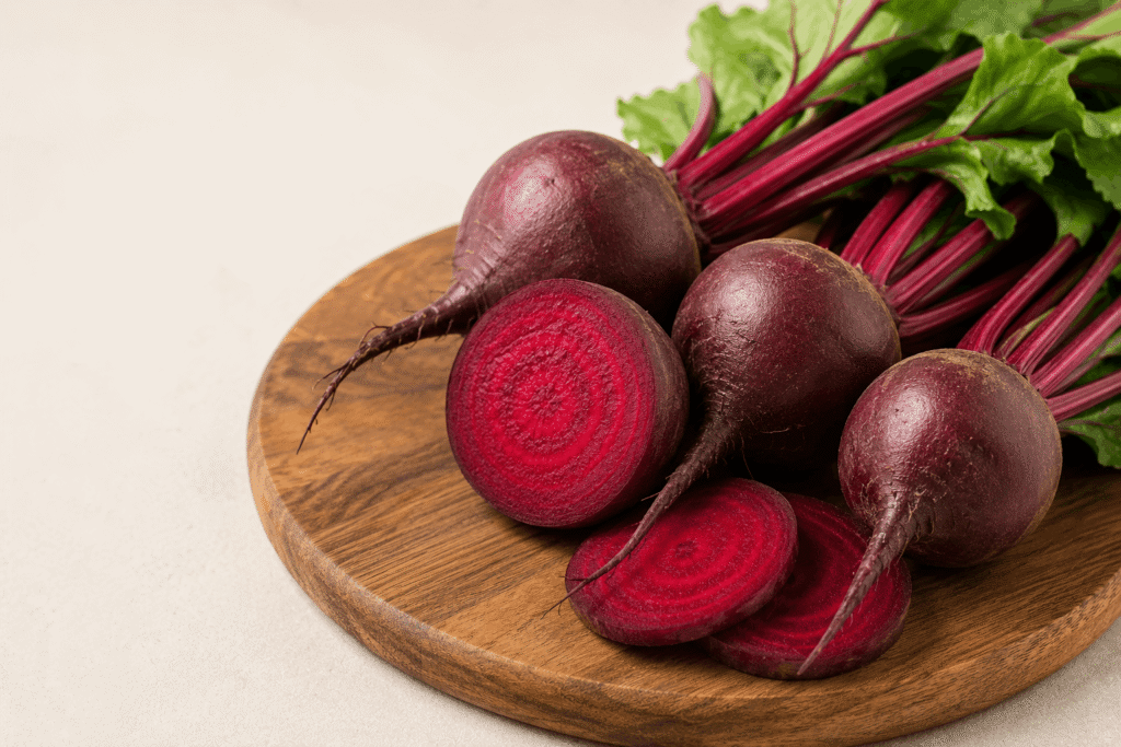 Fresh beetroot chukander for scalp blood circulation and hair growth