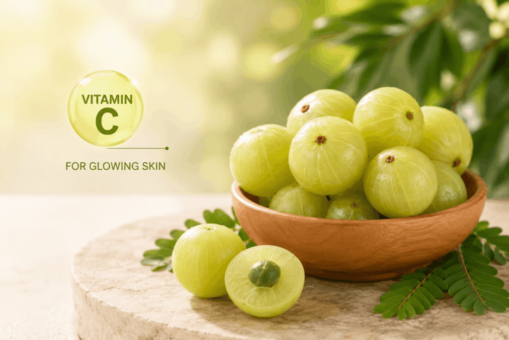 Fresh amla (Indian gooseberry) – a top vitamin C rich food