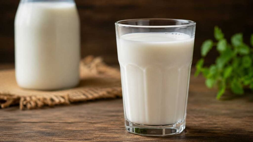Glass of milk, a simple daily contributor to protein intake