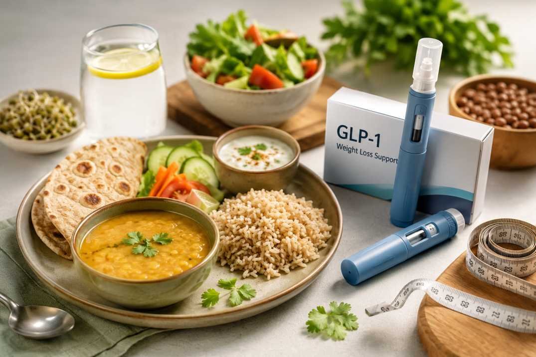 GLP-1 weight loss drugs and Indian diet plan