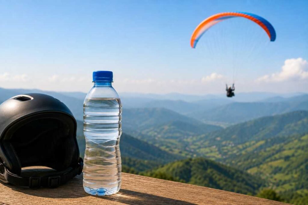 Staying hydrated before a Eat Before Paragliding flight